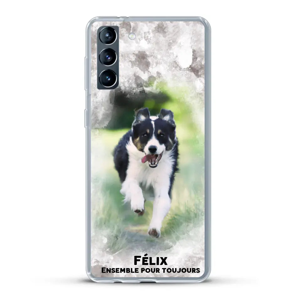Cadre aquarelle - Coque de téléphone personnalisée