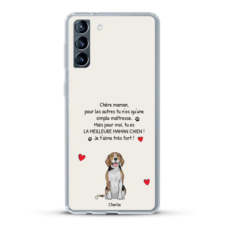 Meilleure maman chien du monde - Coque de téléphone personnalisée