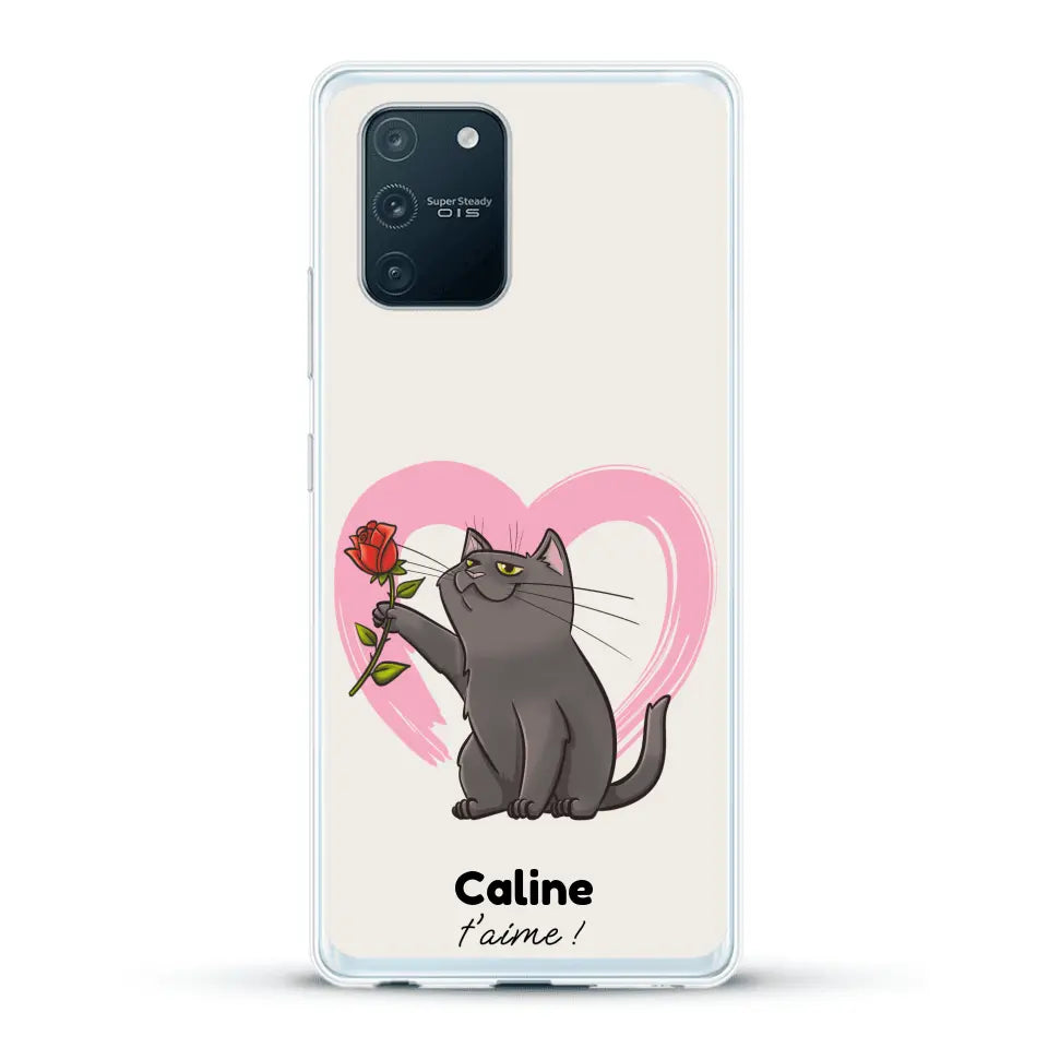 Ton chat t'aime - Coque de téléphone personnalisée