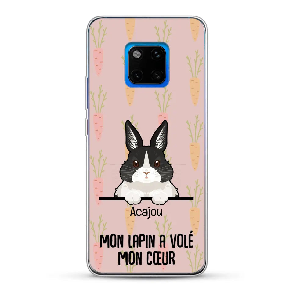 Mon lapin a volé mon cœur - Coque de téléphone personnalisée