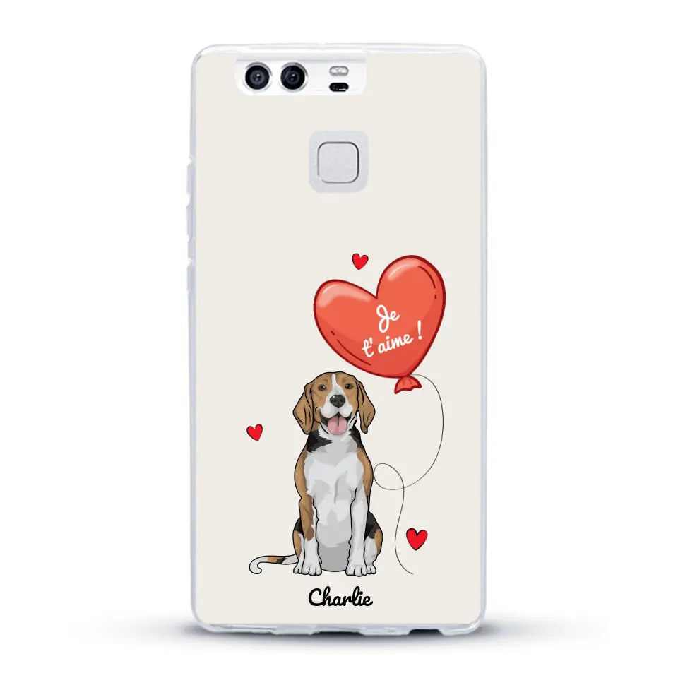 Chien avec ballon - Coque de téléphone personnalisée