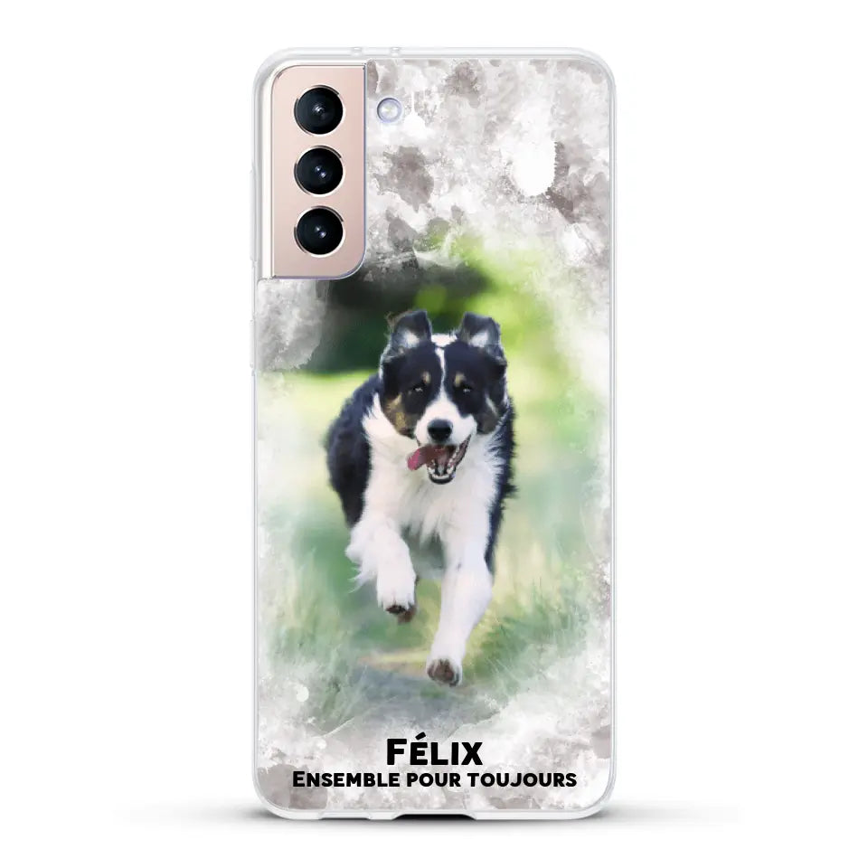Cadre aquarelle - Coque de téléphone personnalisée