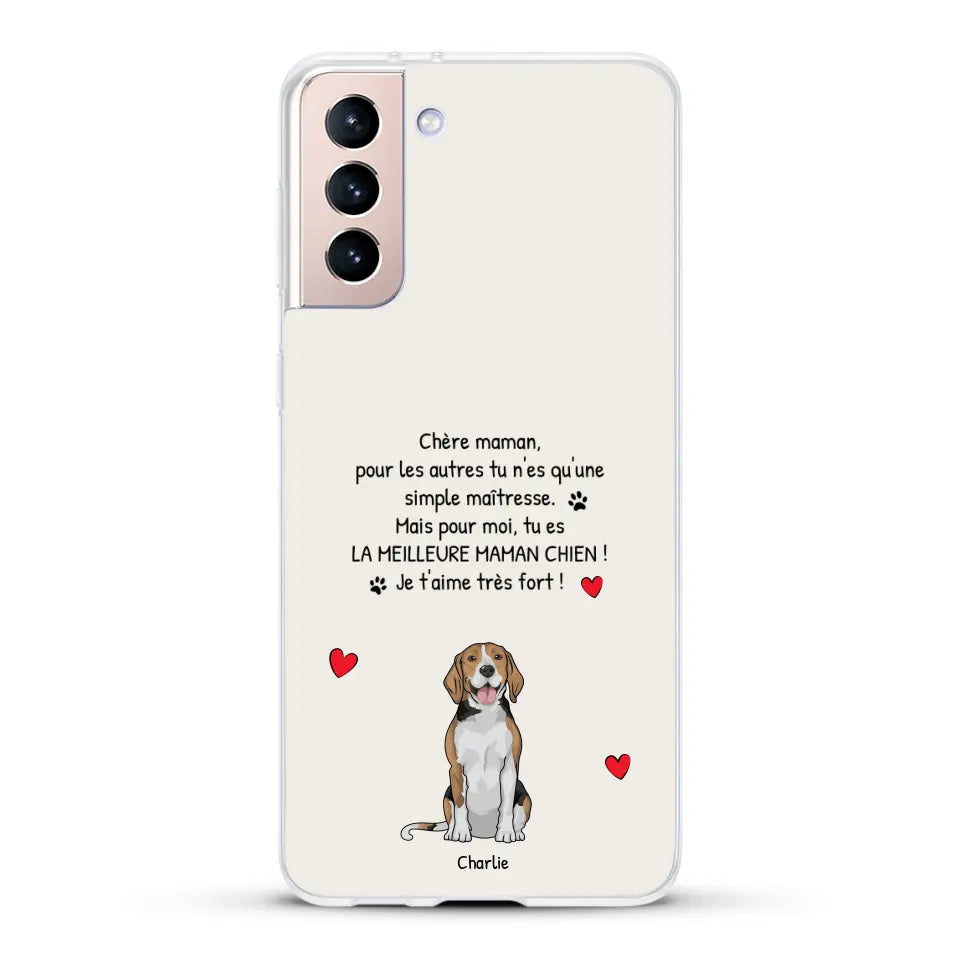 Meilleure maman chien du monde - Coque de téléphone personnalisée