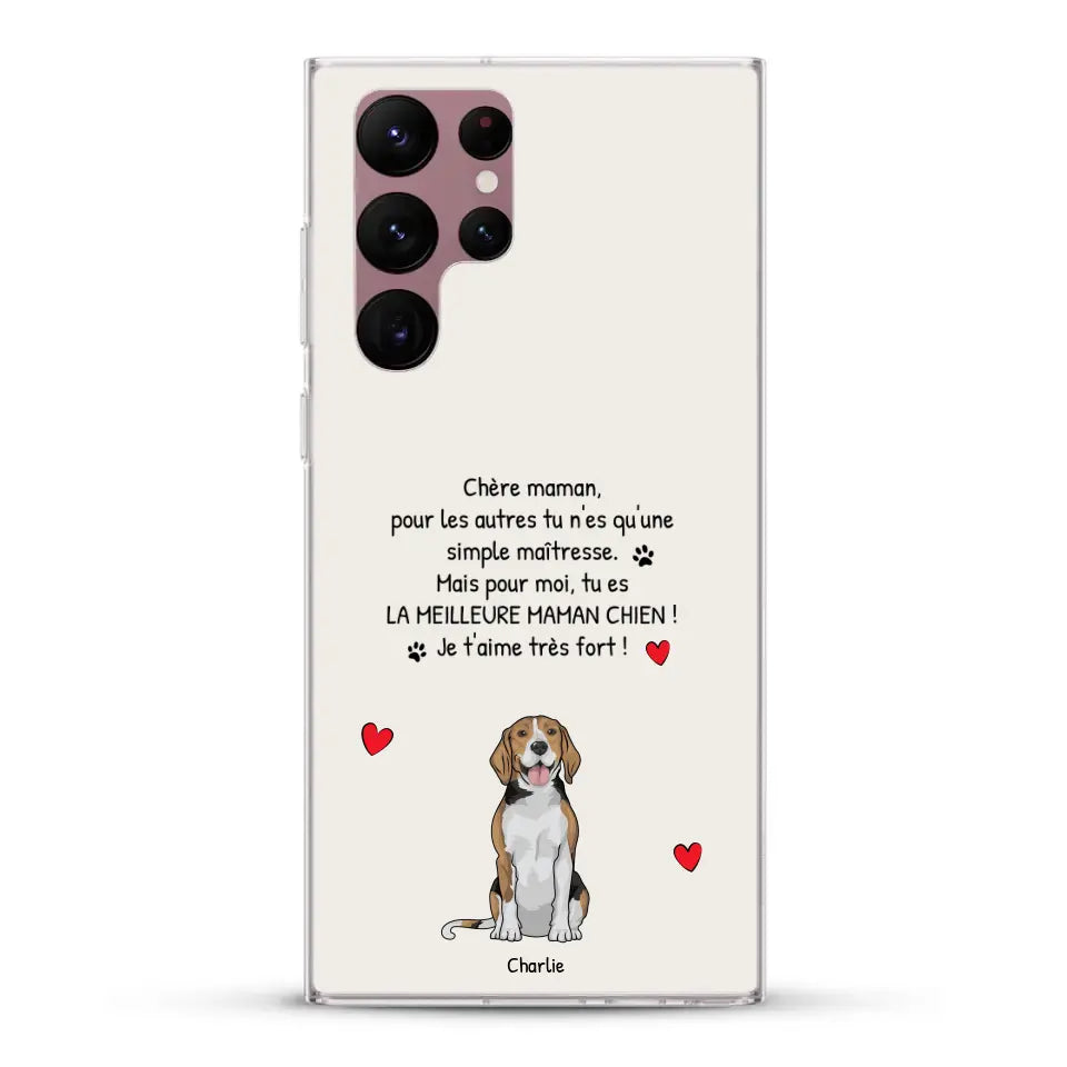 Meilleure maman chien du monde - Coque de téléphone personnalisée