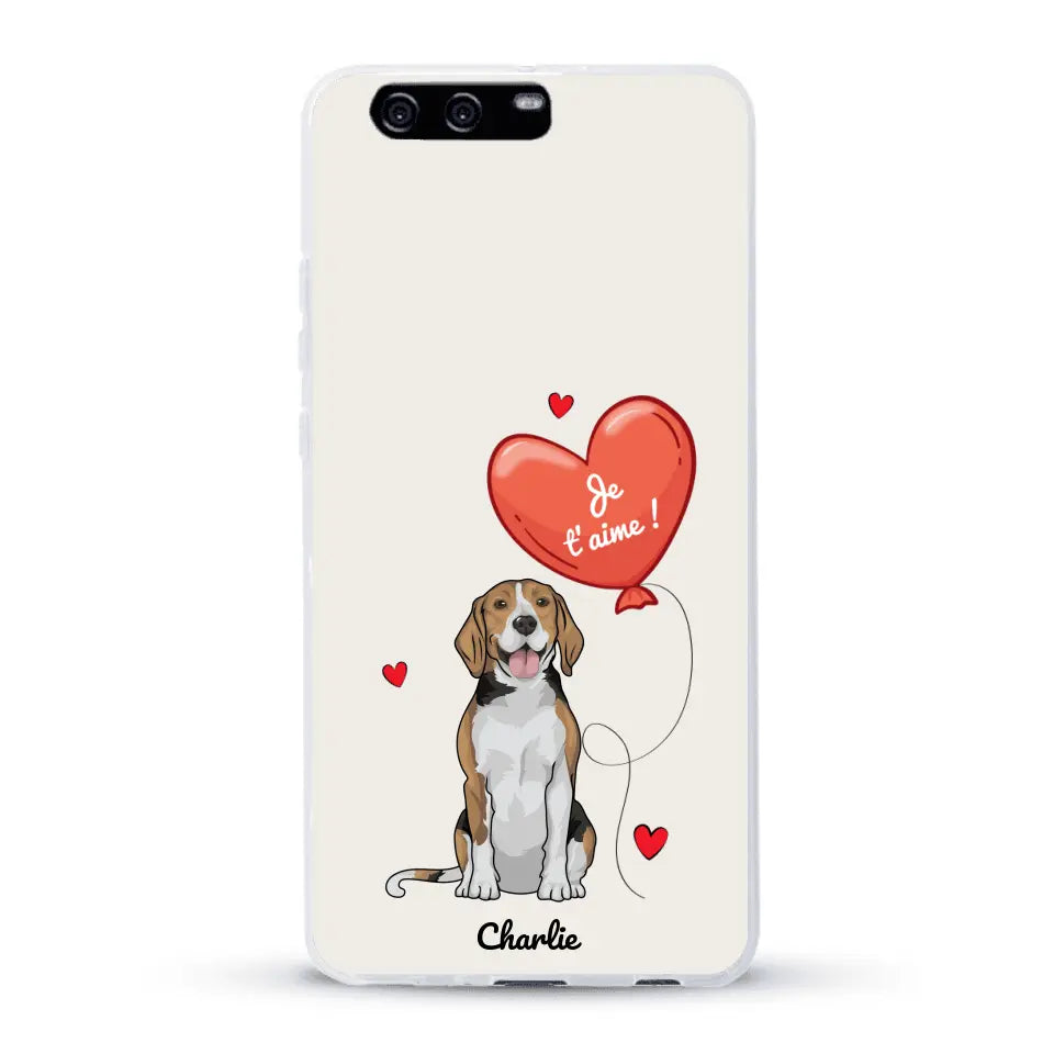 Chien avec ballon - Coque de téléphone personnalisée