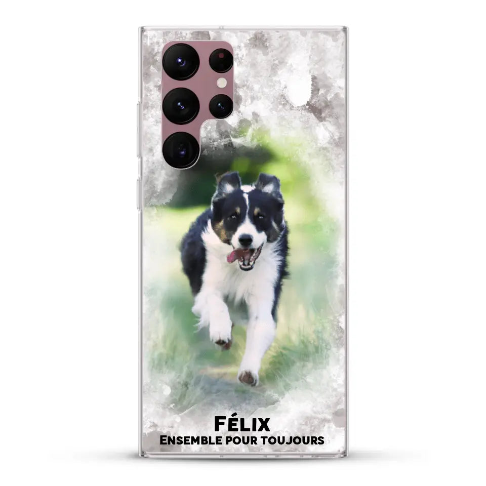 Cadre aquarelle - Coque de téléphone personnalisée