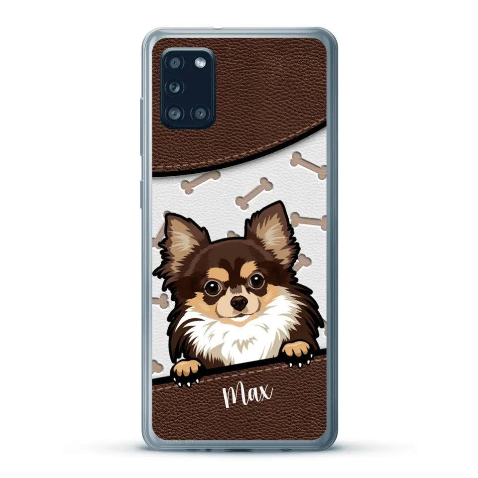 Chiens aspect cuir - Coque de téléphone personnalisée