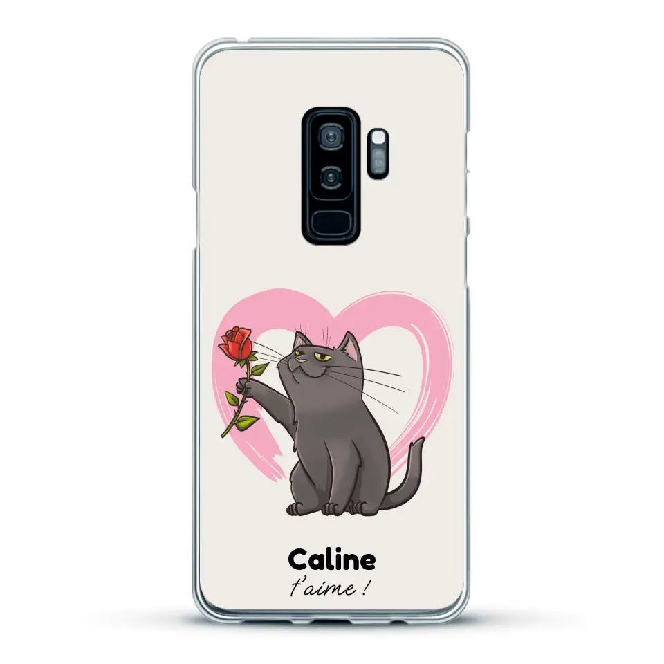 Ton chat t'aime - Coque de téléphone personnalisée