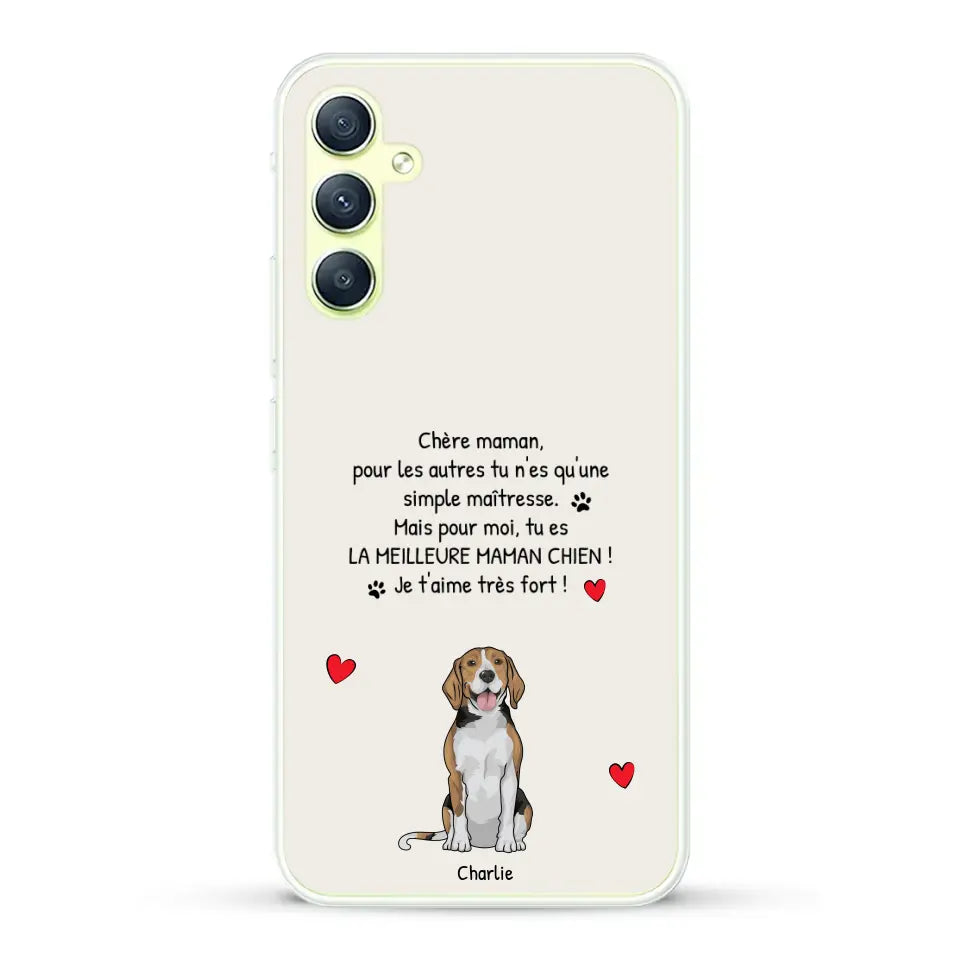 Meilleure maman chien du monde - Coque de téléphone personnalisée