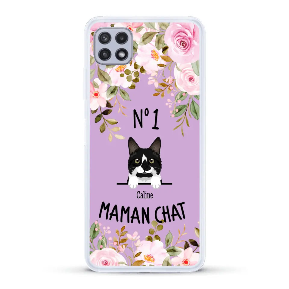 Maman chat N° 1 - Coque de téléphone personnalisée