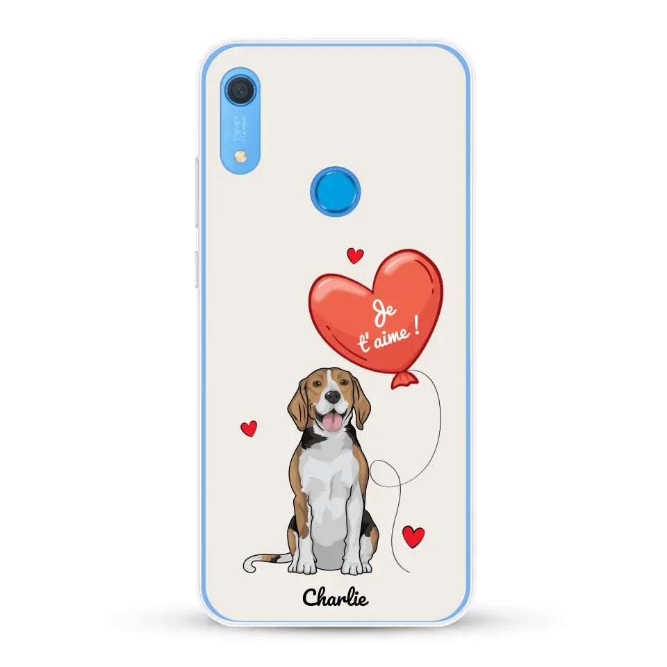 Chien avec ballon - Coque de téléphone personnalisée