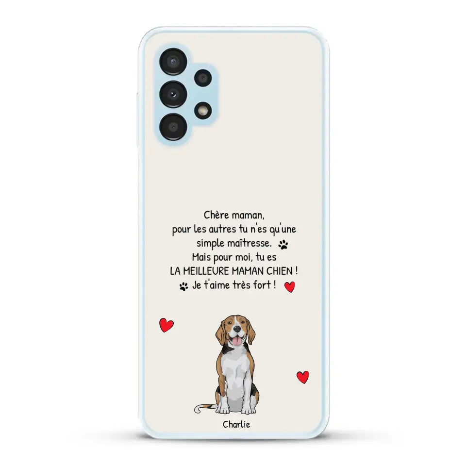 Meilleure maman chien du monde - Coque de téléphone personnalisée