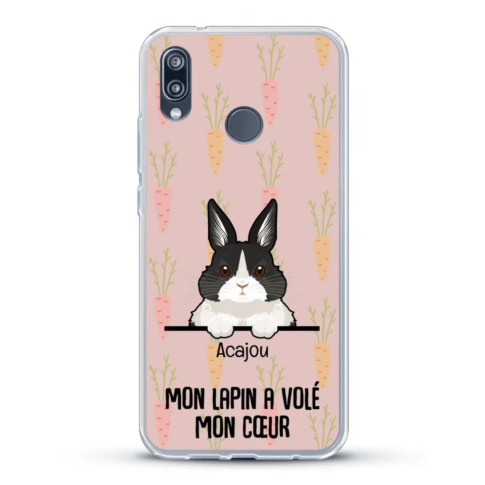 Mon lapin a volé mon cœur - Coque de téléphone personnalisée