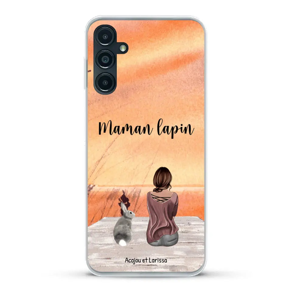 Meilleurs amis avec lapins - Coque de téléphone personnalisée