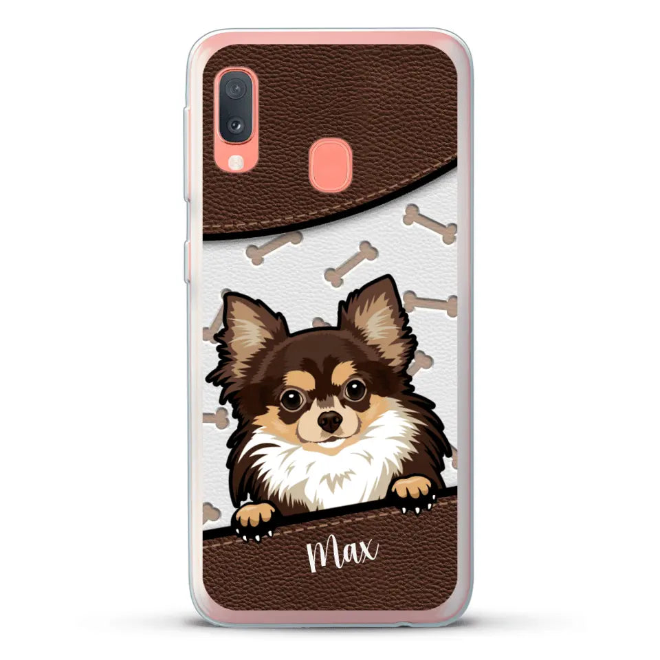 Chiens aspect cuir - Coque de téléphone personnalisée