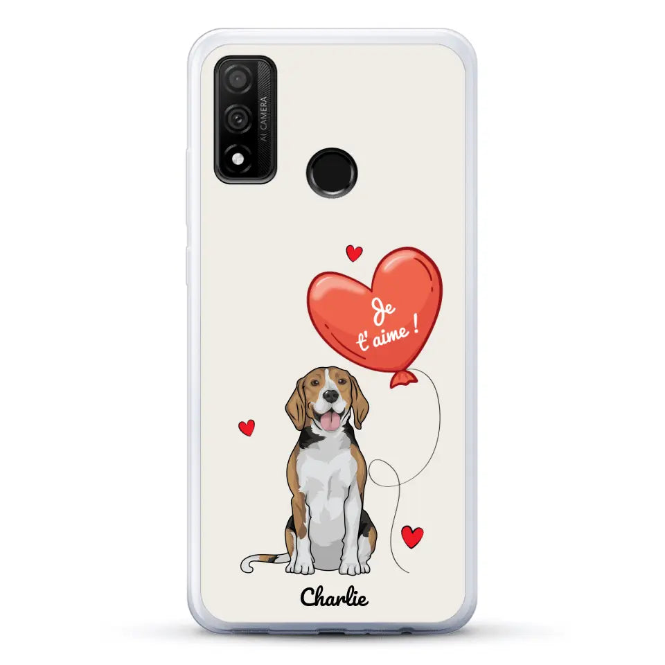 Chien avec ballon - Coque de téléphone personnalisée