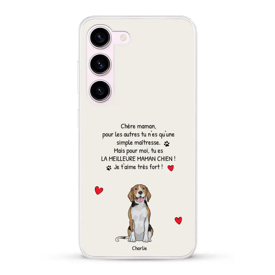 Meilleure maman chien du monde - Coque de téléphone personnalisée