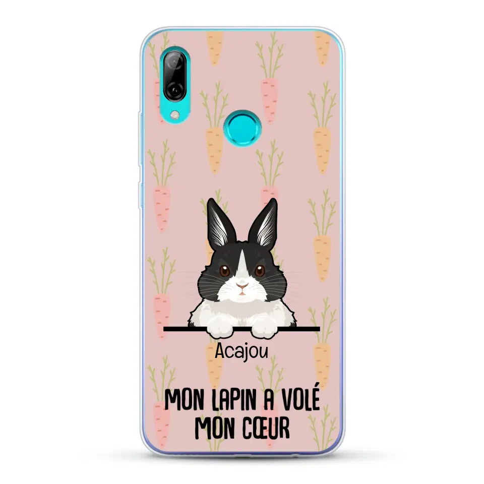 Mon lapin a volé mon cœur - Coque de téléphone personnalisée