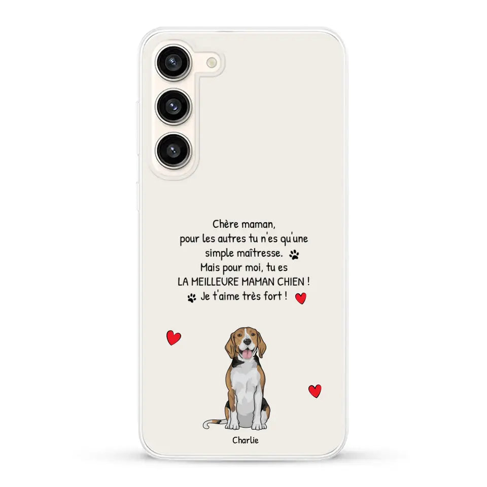 Meilleure maman chien du monde - Coque de téléphone personnalisée