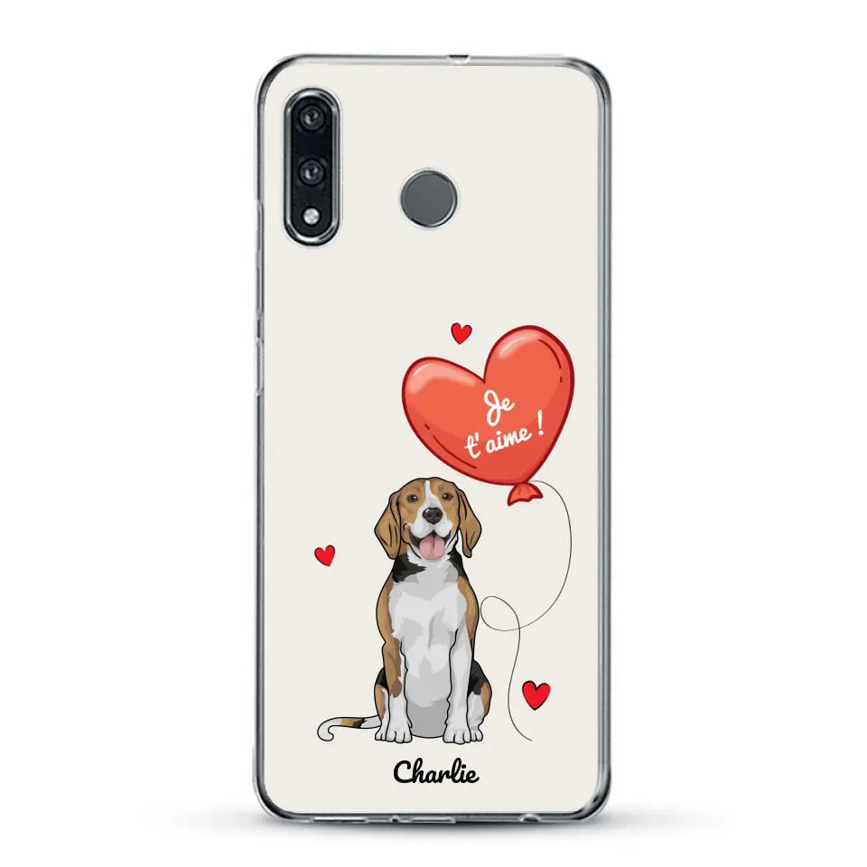 Chien avec ballon - Coque de téléphone personnalisée