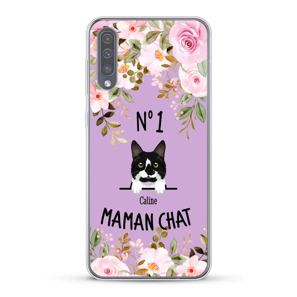 Maman chat N° 1 - Coque de téléphone personnalisée