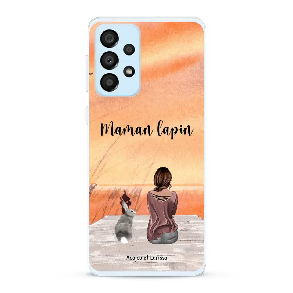 Meilleurs amis avec lapins - Coque de téléphone personnalisée