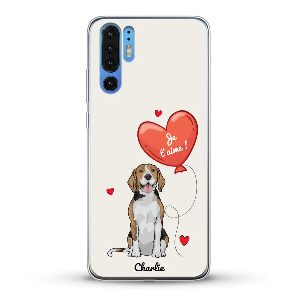 Chien avec ballon - Coque de téléphone personnalisée