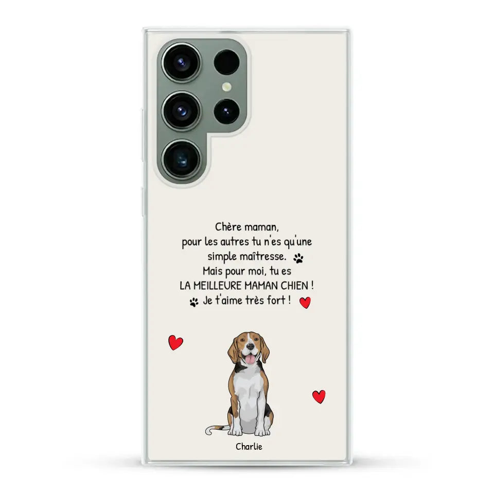 Meilleure maman chien du monde - Coque de téléphone personnalisée