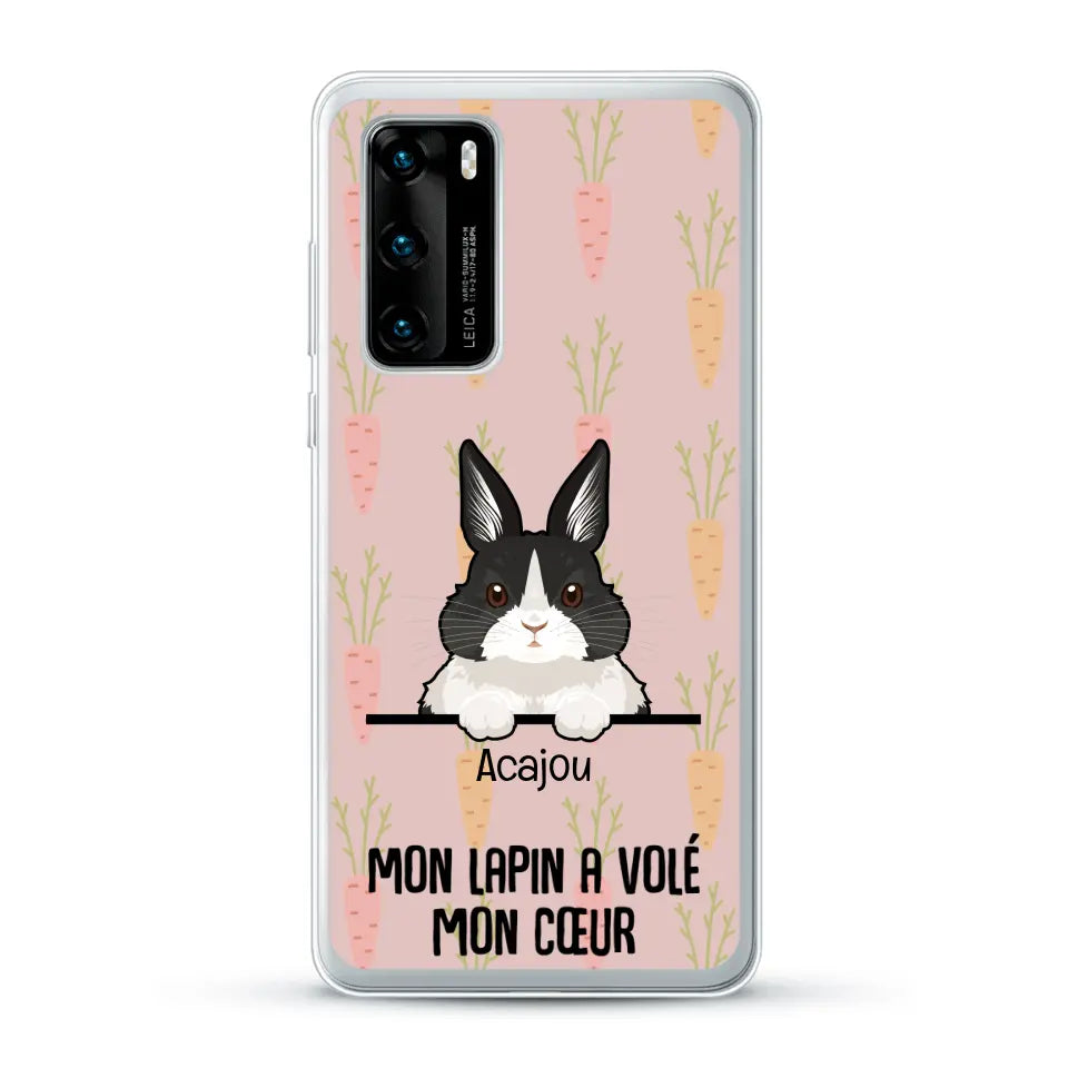 Mon lapin a volé mon cœur - Coque de téléphone personnalisée
