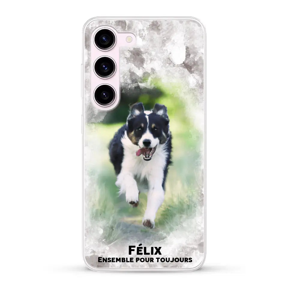 Cadre aquarelle - Coque de téléphone personnalisée