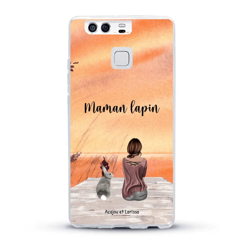 Meilleurs amis avec lapins - Coque de téléphone personnalisée