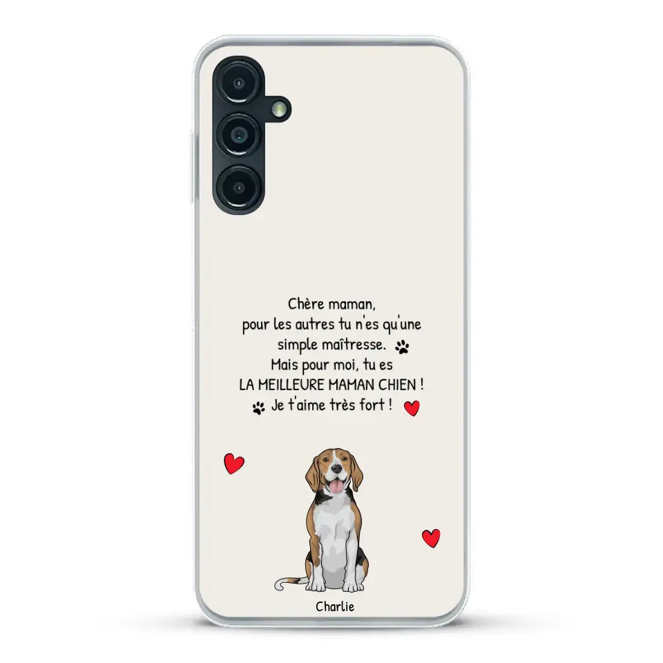 Meilleure maman chien du monde - Coque de téléphone personnalisée