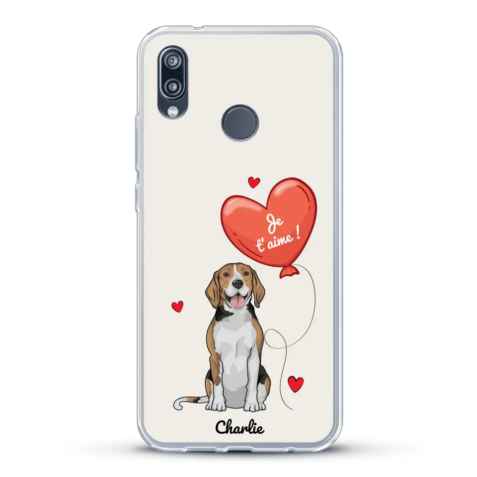 Chien avec ballon - Coque de téléphone personnalisée