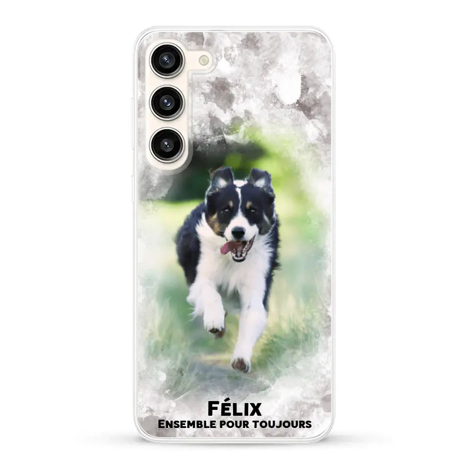 Cadre aquarelle - Coque de téléphone personnalisée