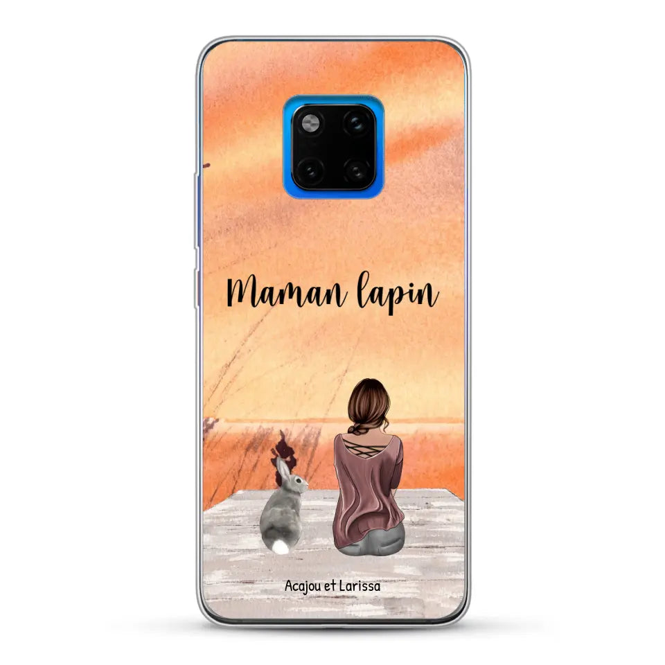 Meilleurs amis avec lapins - Coque de téléphone personnalisée