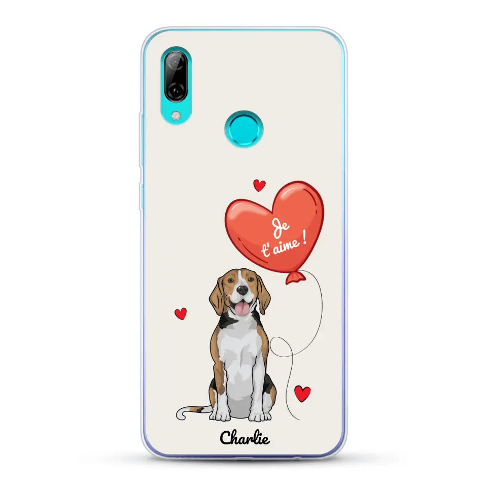 Chien avec ballon - Coque de téléphone personnalisée