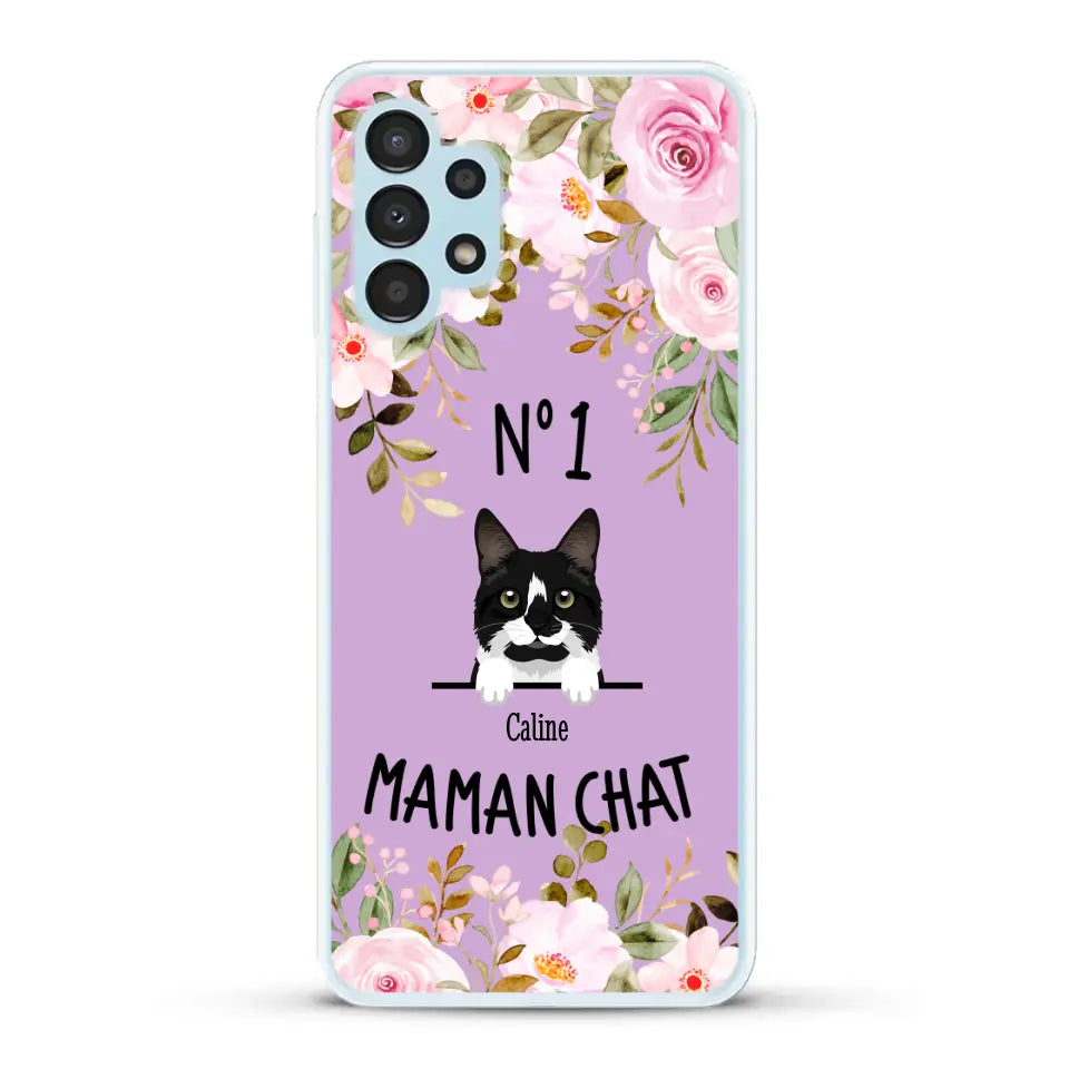 Maman chat N° 1 - Coque de téléphone personnalisée