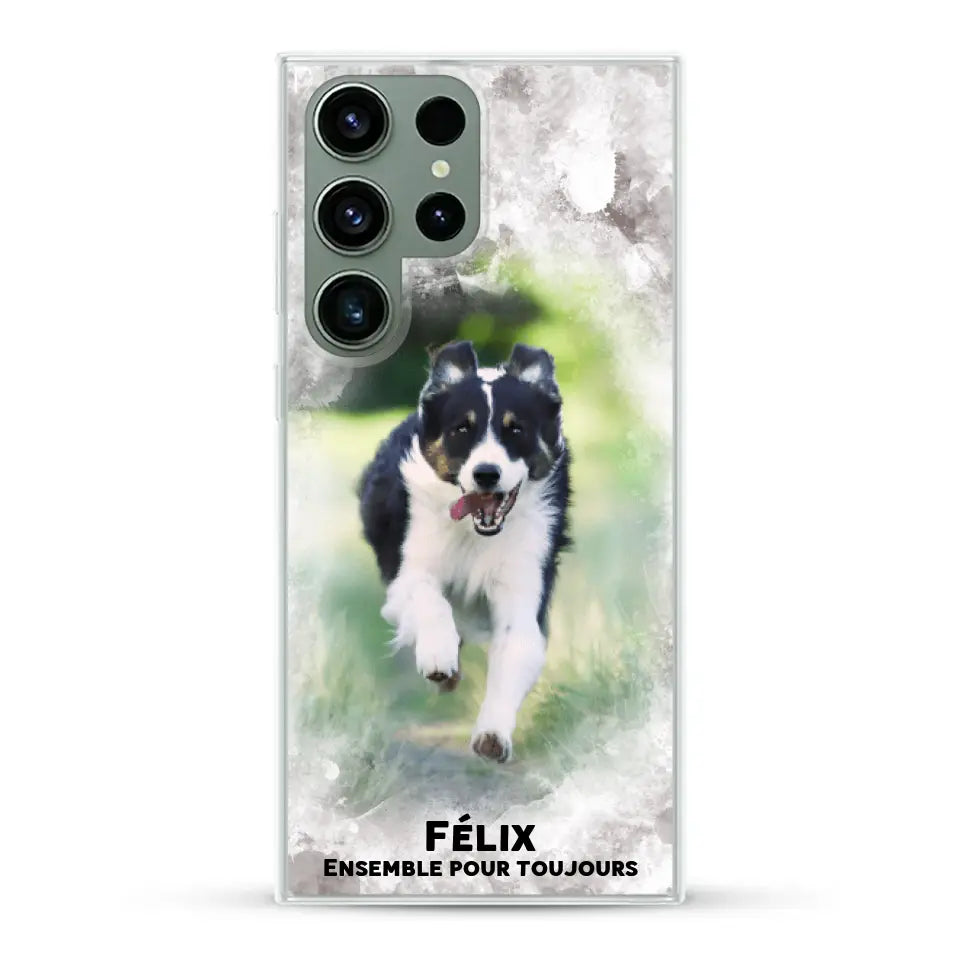 Cadre aquarelle - Coque de téléphone personnalisée