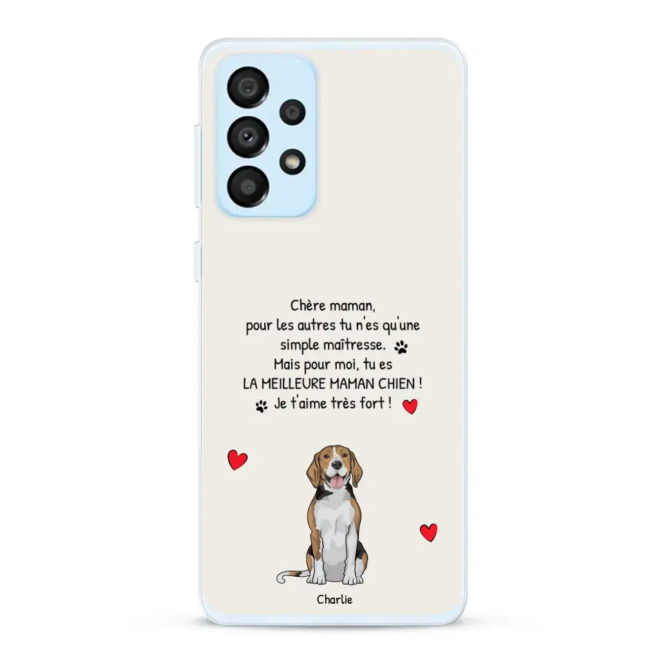 Meilleure maman chien du monde - Coque de téléphone personnalisée