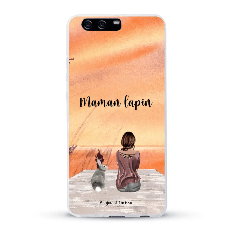 Meilleurs amis avec lapins - Coque de téléphone personnalisée