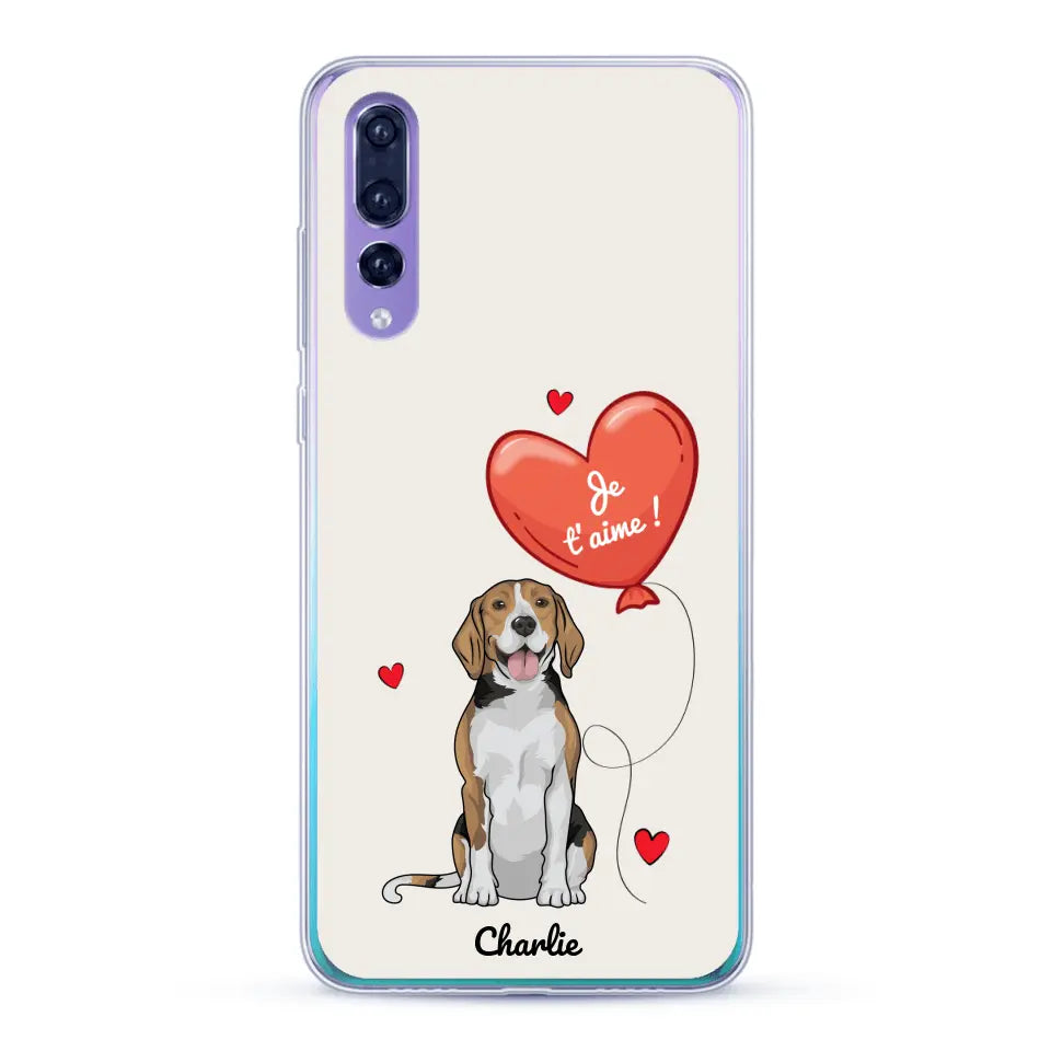 Chien avec ballon - Coque de téléphone personnalisée