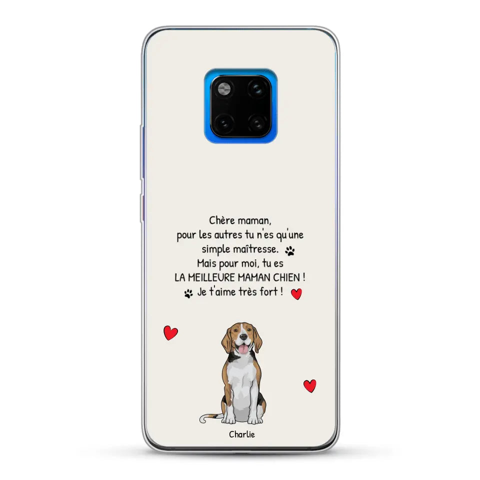 Meilleure maman chien du monde - Coque de téléphone personnalisée