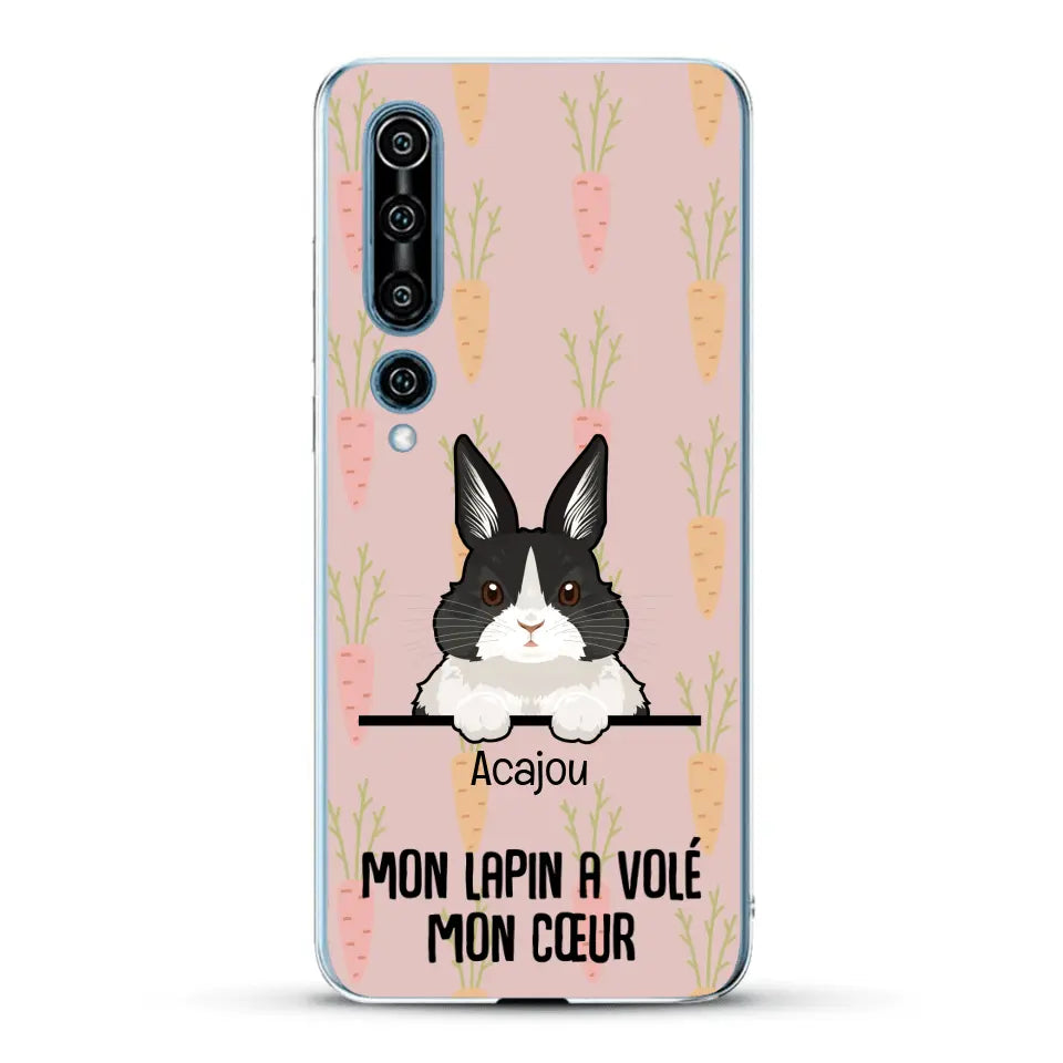 Mon lapin a volé mon cœur - Coque de téléphone personnalisée