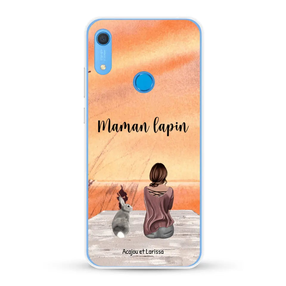 Meilleurs amis avec lapins - Coque de téléphone personnalisée