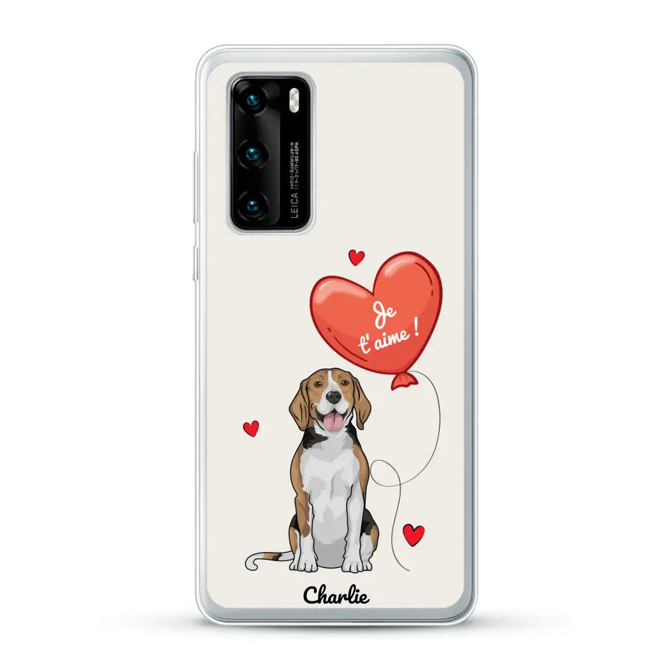 Chien avec ballon - Coque de téléphone personnalisée