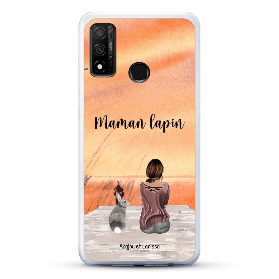 Meilleurs amis avec lapins - Coque de téléphone personnalisée