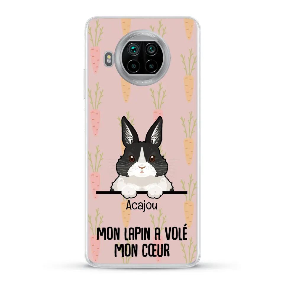 Mon lapin a volé mon cœur - Coque de téléphone personnalisée