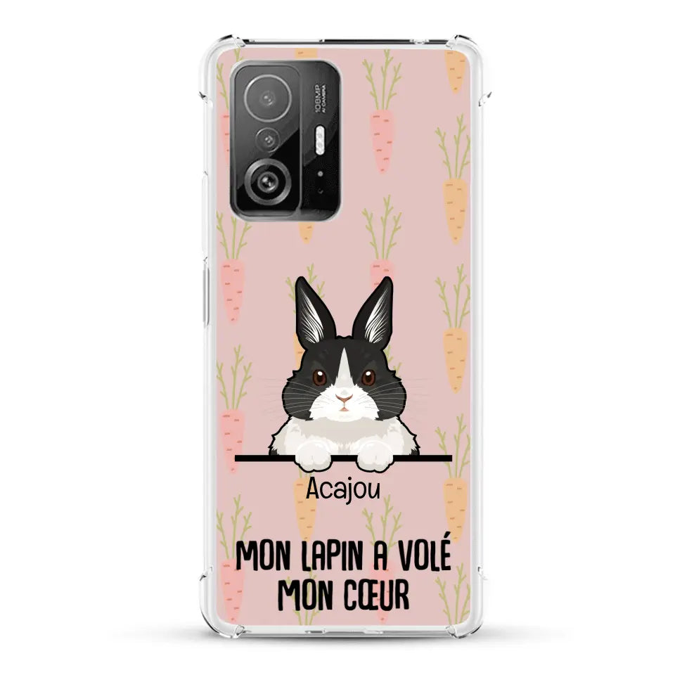 Mon lapin a volé mon cœur - Coque de téléphone personnalisée
