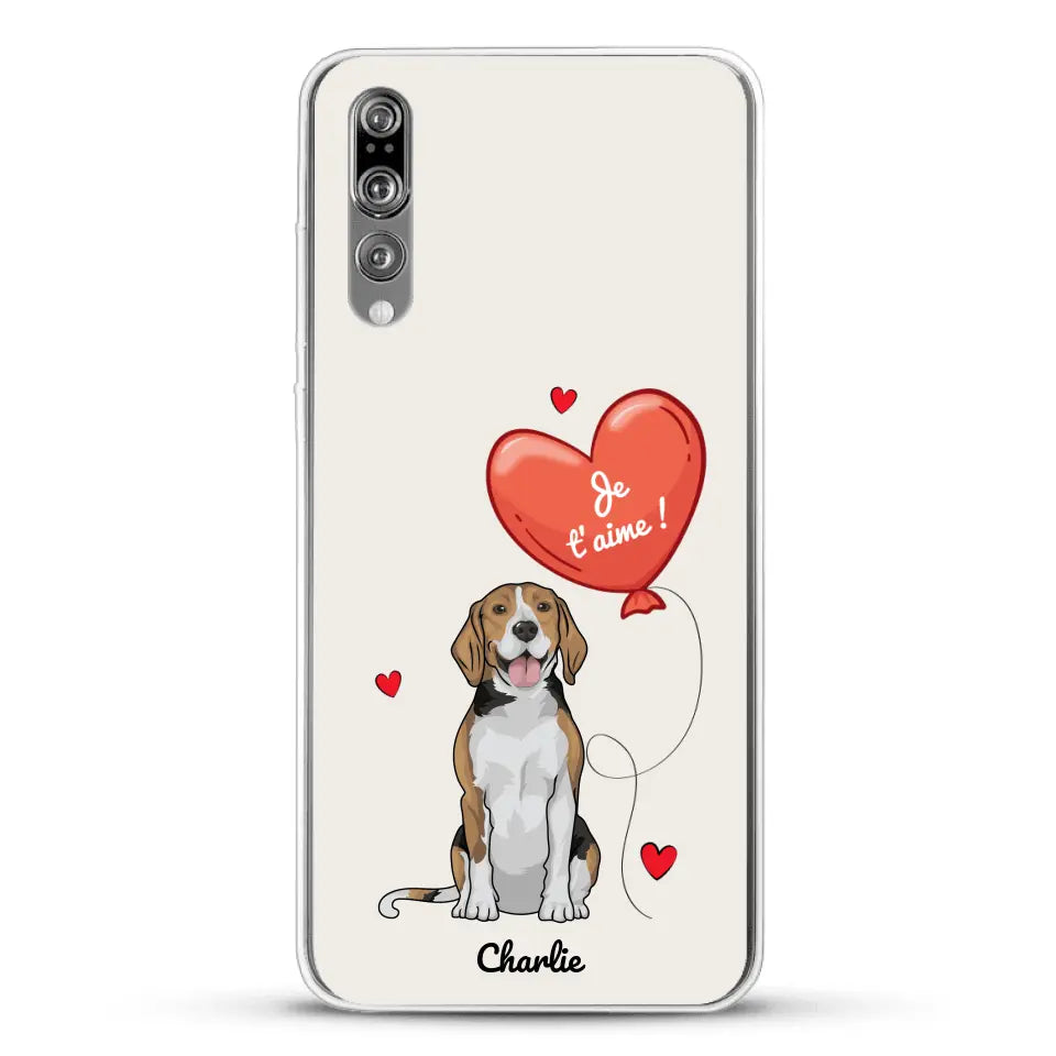 Chien avec ballon - Coque de téléphone personnalisée