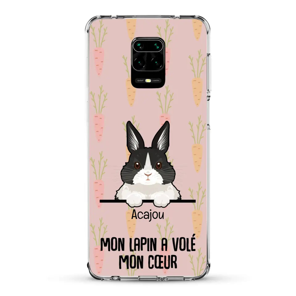 Mon lapin a volé mon cœur - Coque de téléphone personnalisée